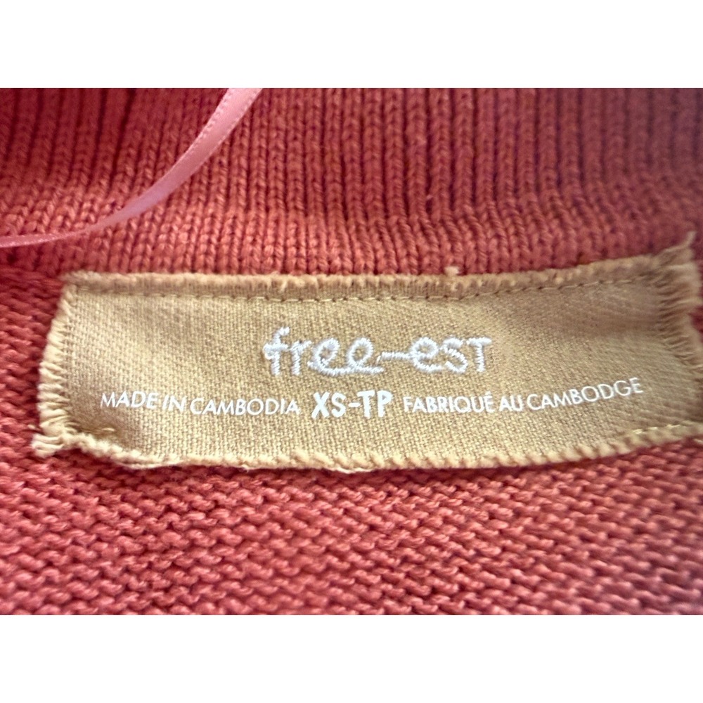 NWT Free People Gwenna Sweater Set XS Cardigan Maxi Skirt 2 Piece Rodeo Red - Picture 10 of 12